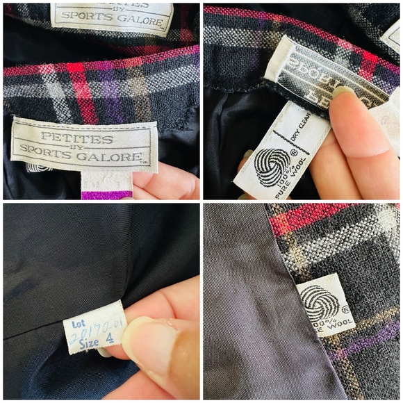 Vintage 70’s/80’s Plaid Wool Skirt Suit Set - Picture 15 of 15